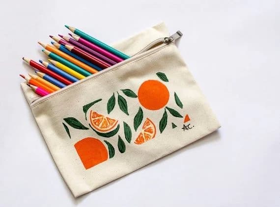 Cotton pencil case