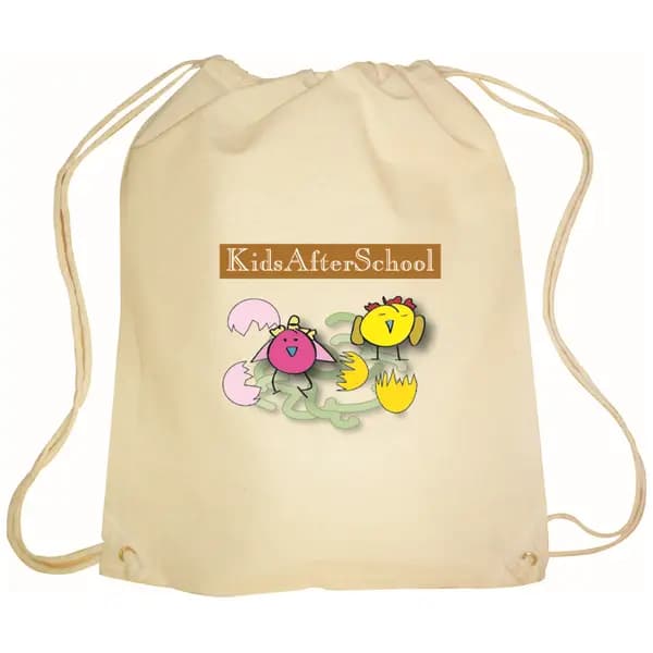 Cotton Drawstring Backpack