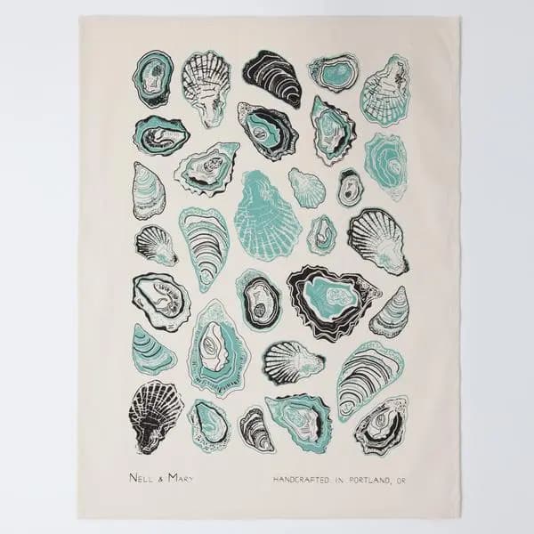 Printed tea towel